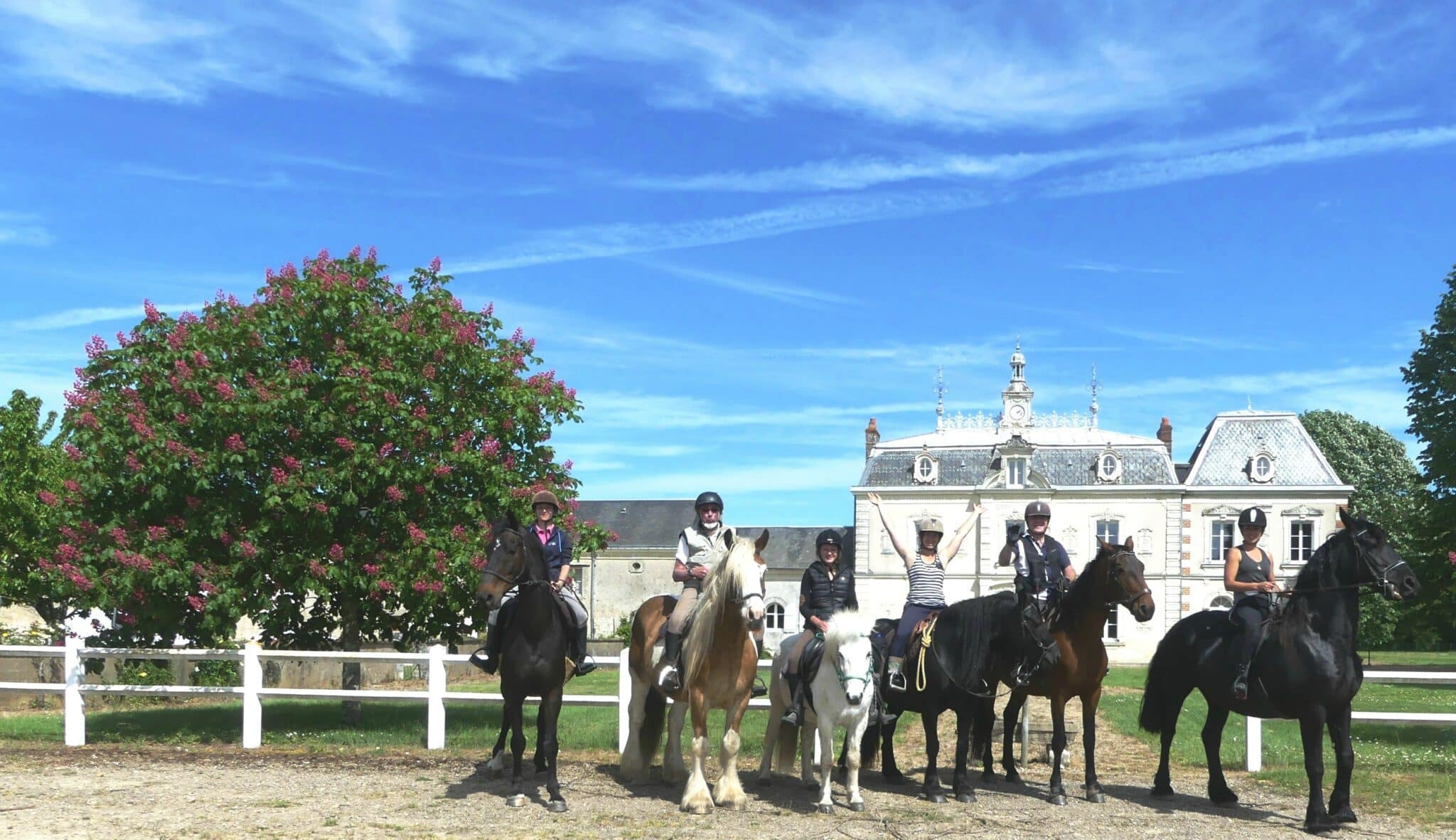 Randonnee a cheval au chateau de l'aulee - Touraine Cheval