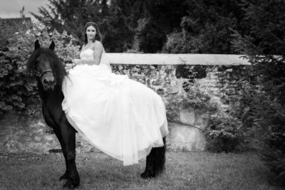 horseback wedding